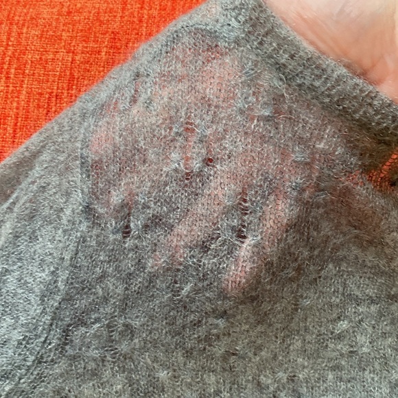 VTG 90’s For Joseph Light Grey Mohair Sweater Knit - Picture 10 of 10